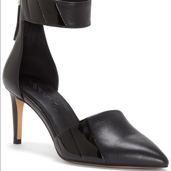 1. State Shoes Classy Black Pointed Toe Ankle Cuff Heels New Poshmark